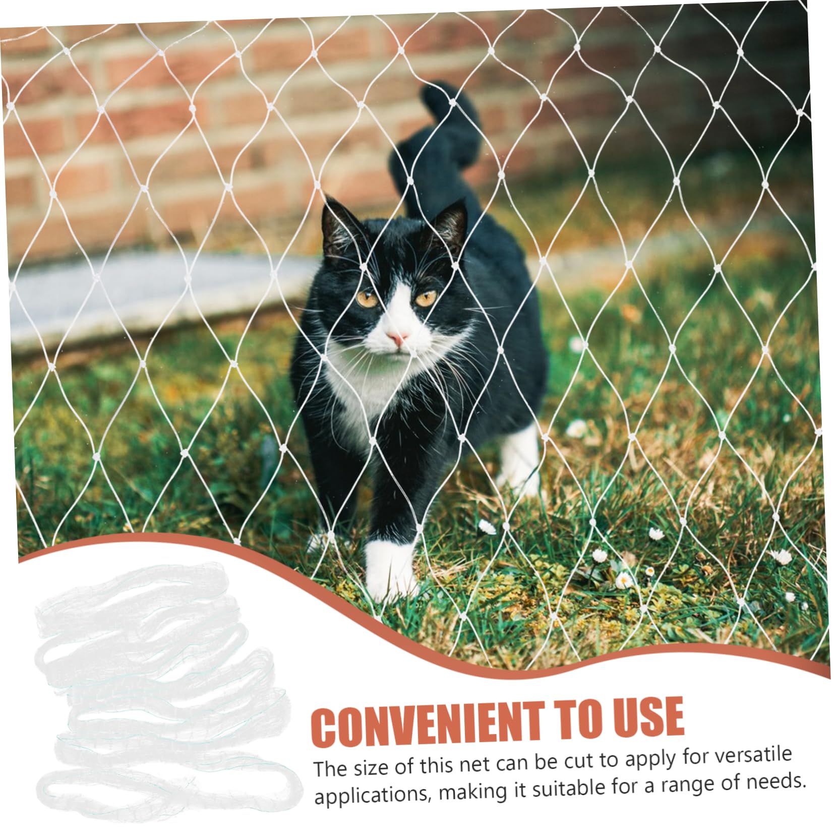 BESTonZON Netz für Katzen Am Balkon Absturzsicherung für Haustiere aus Nylon Balkonnetz für Katzen und Hunde Sicherheitsnetz für Balkon Fenster und Terrasse