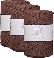 Vista 100 de Makromecity, Cordón de macramé de un solo hilo de 3 mm x 100 yardas (300 pies) Hilo de algodón azul marino de 3 mm de un solo hilo para arte