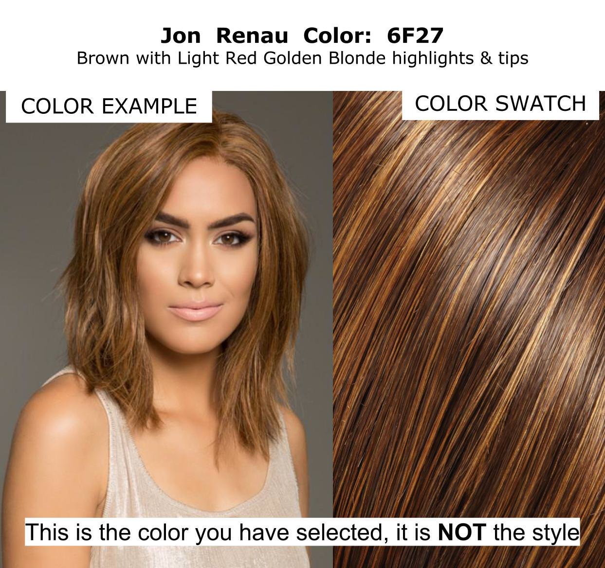 Bundle - 7 Items: Margot Human Hair Lace Front Wig by Jon Renau, Christy's Wigs Q & A Booklet Luxury Shampoo & Conditioner Blown Away Treatment Mist Wide Tooth Comb - Color: 6F27