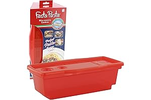 Microwave Pasta Cooker: The Original Fasta Pasta (Red)
