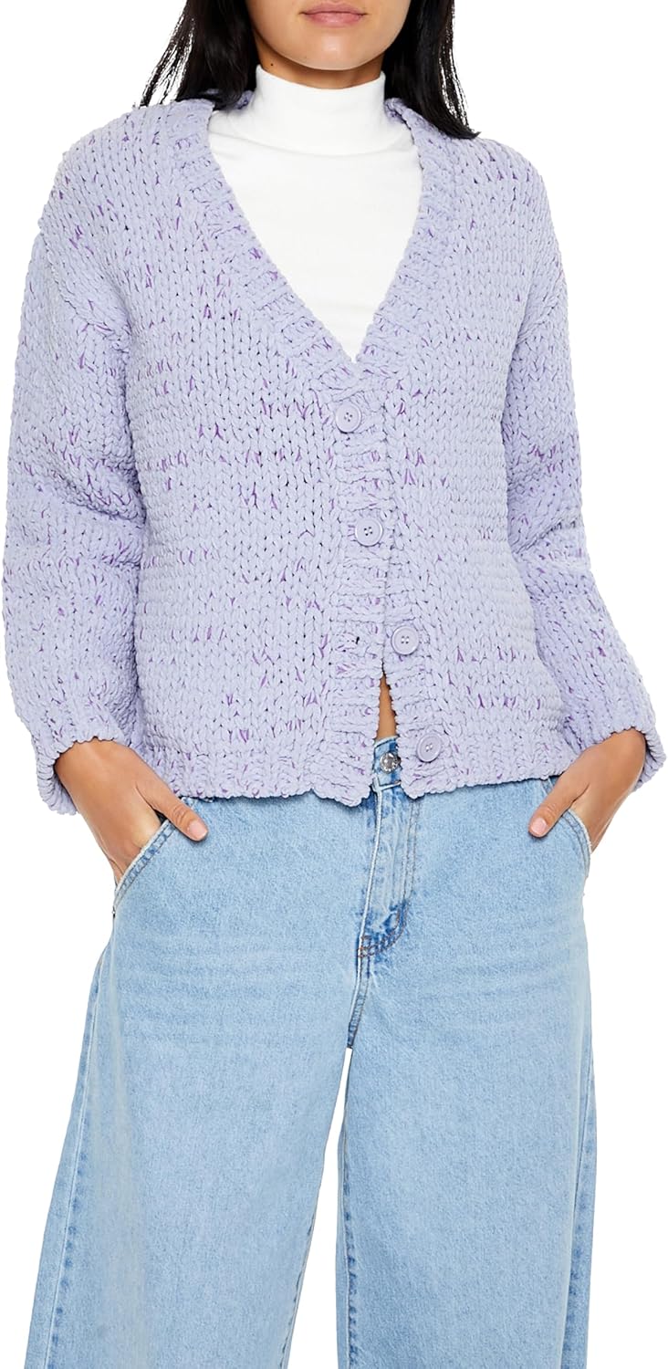 Forever 21 Womens Marled Cardigan Sweater