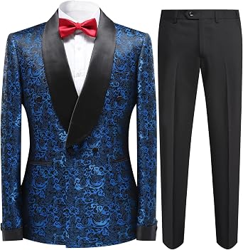 Cloudstyle Mens Tuxedo 2 Piece Suits for Men Formal Prom Dinner Dress Suit