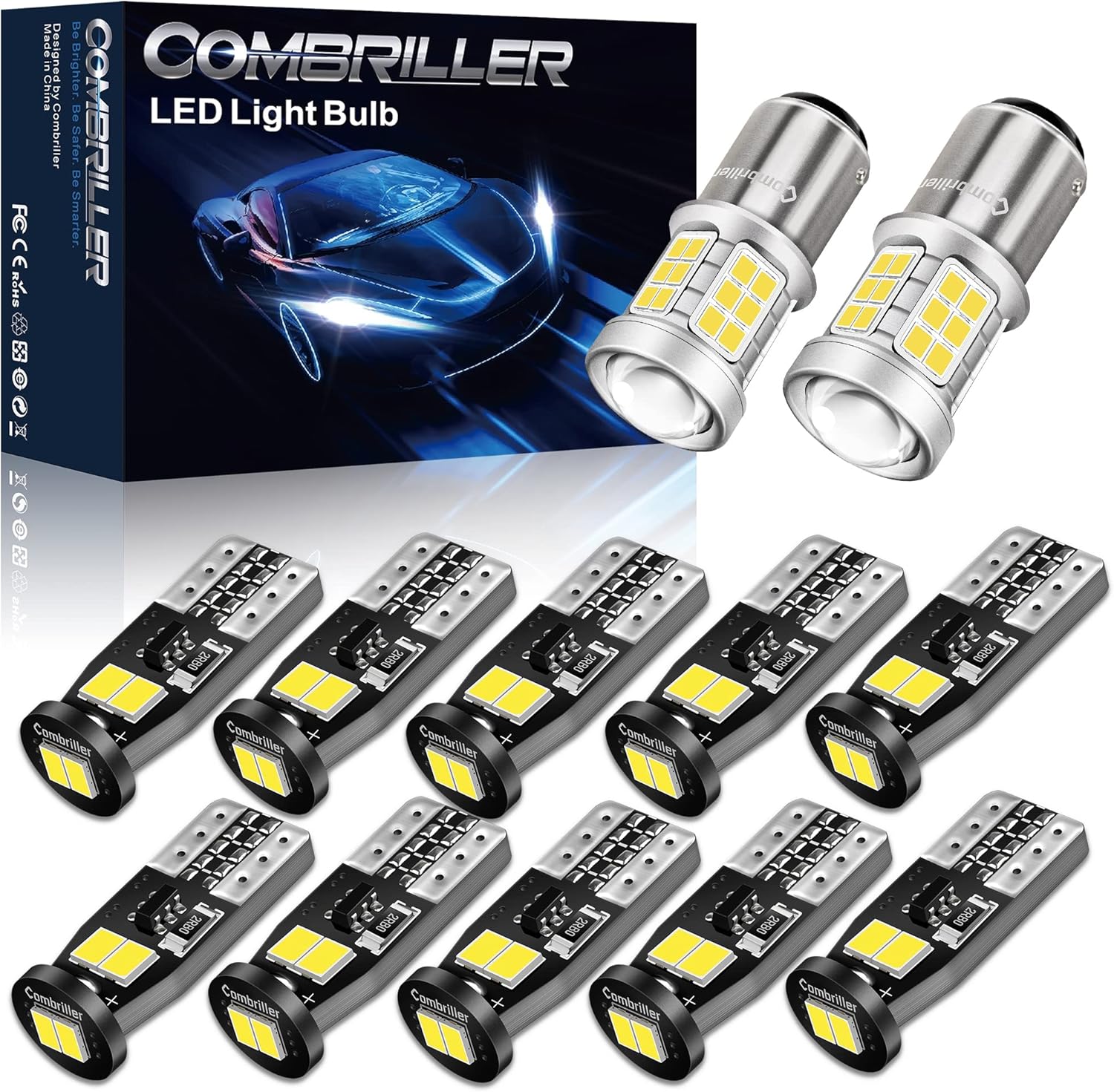 Combriller 1157 Led Bulb with Projector Super Bright for