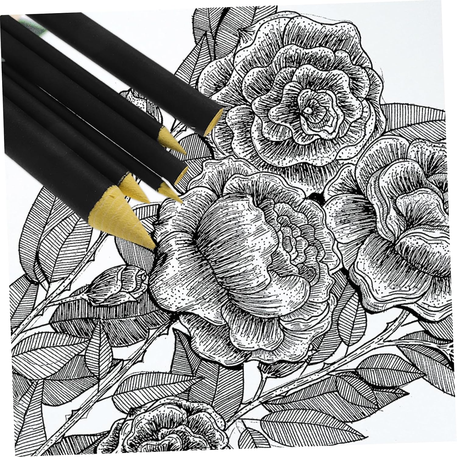 Anneome 6pcs Art Eraser Pen Blending Stumps Sketch Trimmer Erase for Artist Drawing Tools
