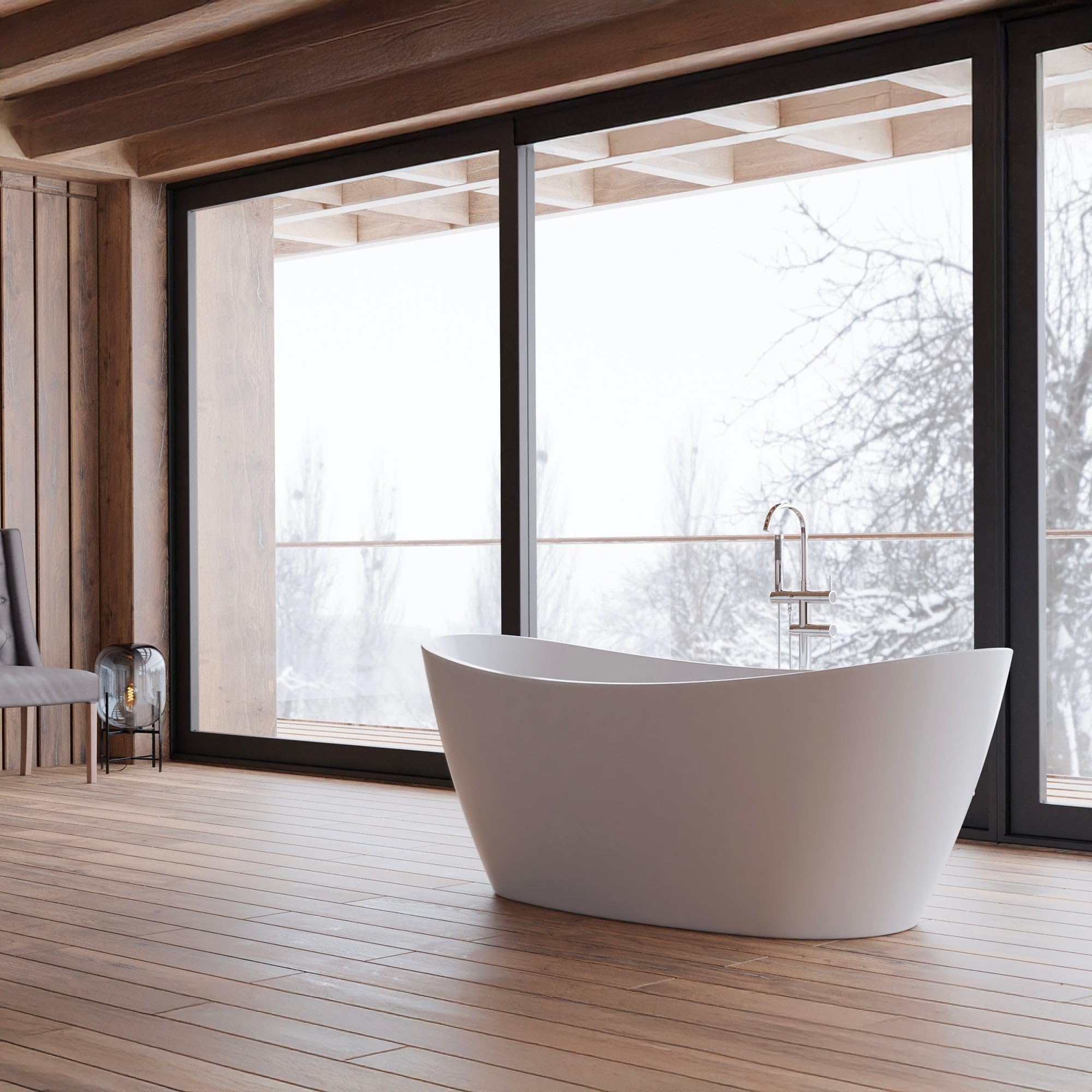 SPALINA NEROON 2.0 - Vasca freestanding Ovale L 170 x l 80 cm