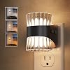L LOHAS LED Night Light, Modern Night Lights Plug into Wall, 3000K4000k5000K Adjustable Color Temperature Night Light,Dimmable Nightlights with Dusk to Dawn Sensor for Rooms Bathroom Hallway