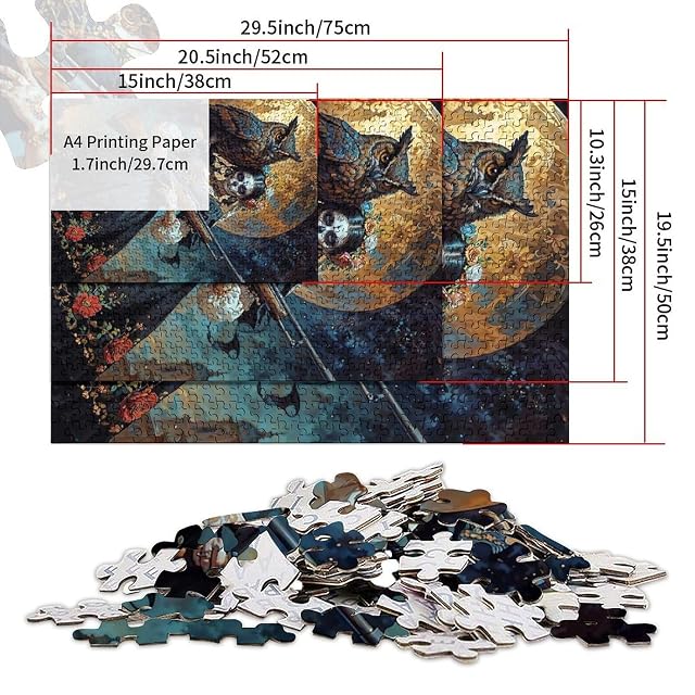 Foto 2 de 6 de Rompecabezas Holy Death de 1000 Piezas para Adolescentes Ideal para estimular la Mente Divertido…