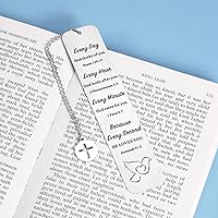 Vista 5 de Regalos cristianos para mujeres, marcador inspirador de versículos bíblicos para amantes de los libros, regalos de Navidad para mamá, niños, amigos