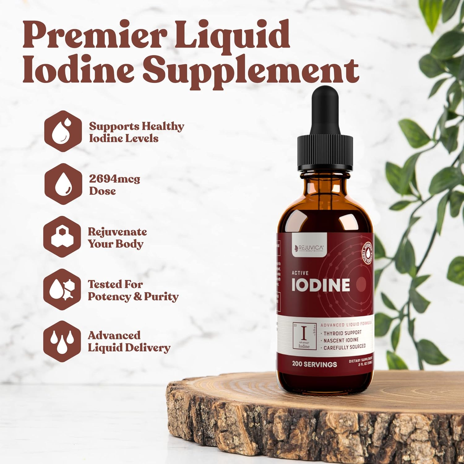 Active Iodine - Nascent Iodine Drops - Liquid Delivery for Better Absorption - Supports Healthy Energy, Vitality, & Iodine Levels - Image 2