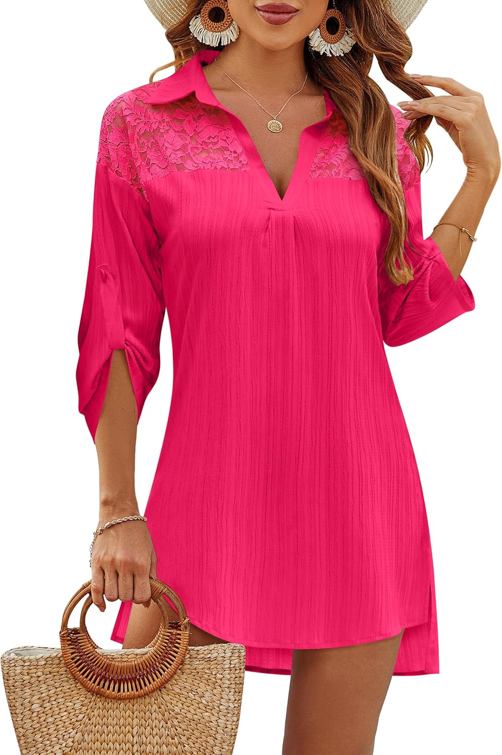 Lace Hot Pink