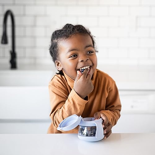 Miniatura 7 de Ubbi Tweat - Recipiente para aperitivos sin derrames, sin BPA, para niños pequeños, color azul nublado