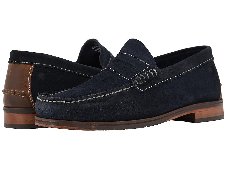 

Florsheim Heads Up Penny Loafer (Navy Suede/Brown Crazy Horse) Men's Slip-on Dress Shoes
