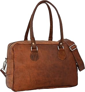 Borsa a mano in pelle - Emily Borsa Shopper Borsa a tracolla Borsa per università Vintage Marrone Pelle