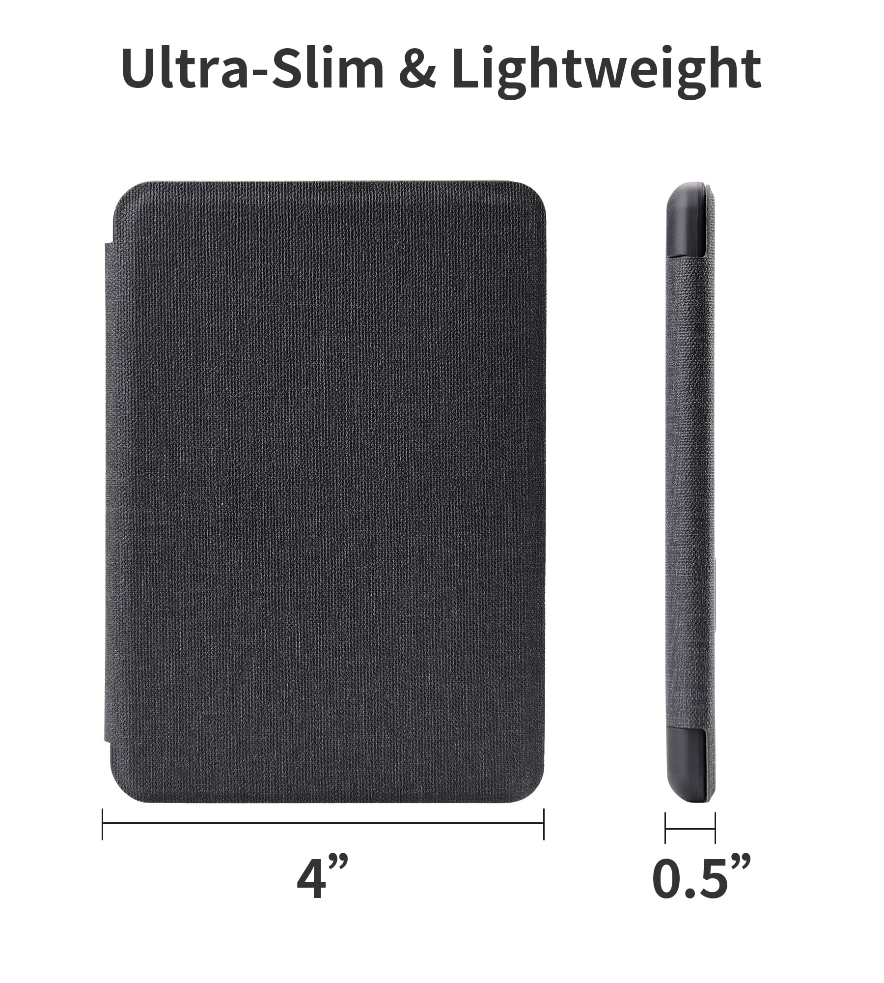 Etui na Kindle 11. generacji 2022, 6" Kindle Case Cover e-Reader, lekkie etui z funkcją automatycznego wygaszenia/wybudzenia i paskiem na rękę Smart Cover - czarne