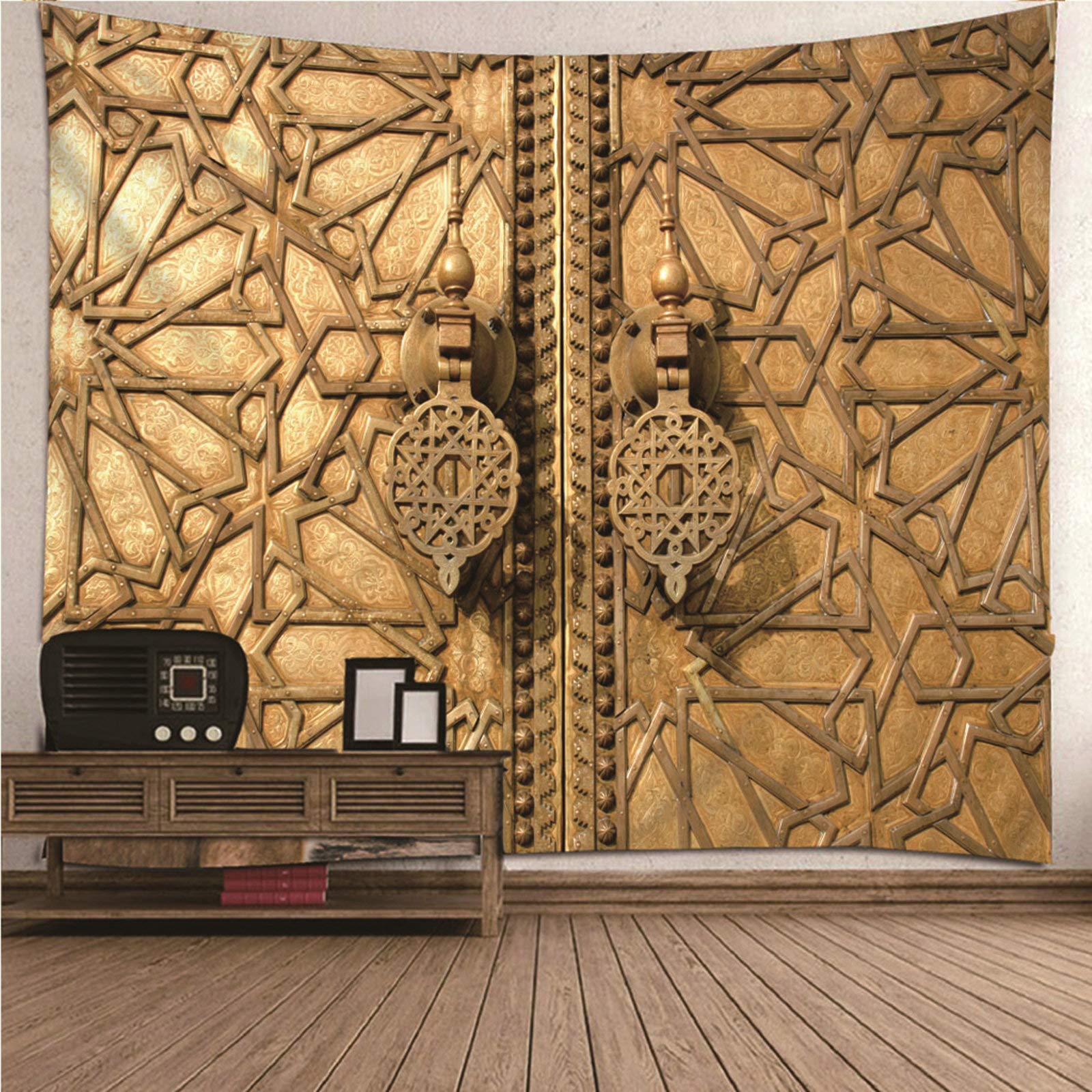 Tapiz de pared decorativo KnSam de 150x150 cm, tapices de poliéster para salones modernos
