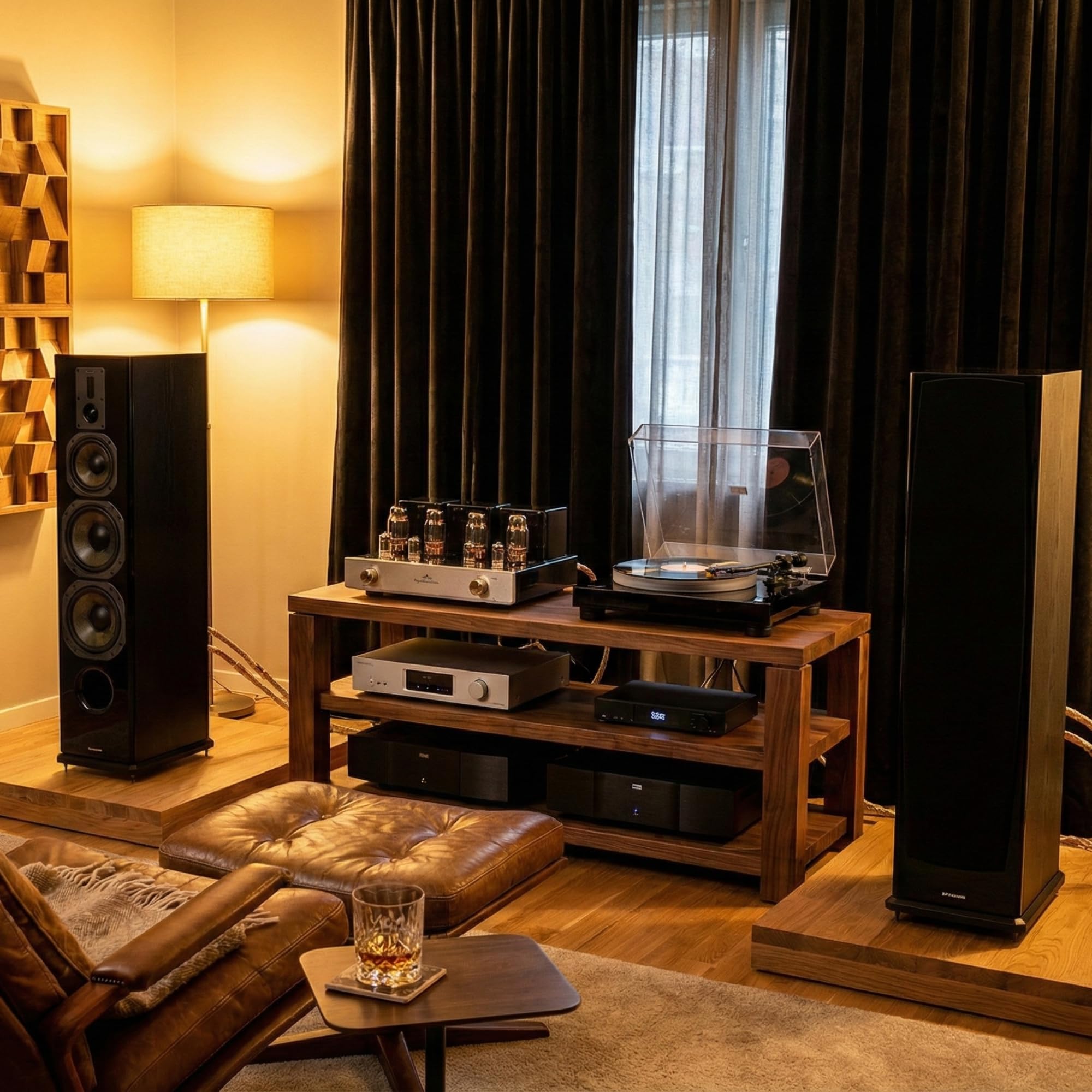 Dynavoice Definition DF-8II | Diffusori da Pavimento HiFi 3 Vie | Coppia | 2x8 Kevlar | 200W RMS | 94dB | X-Range | Bi-Wire Bi-Amp | Nero Lucido/Nero Opaco.