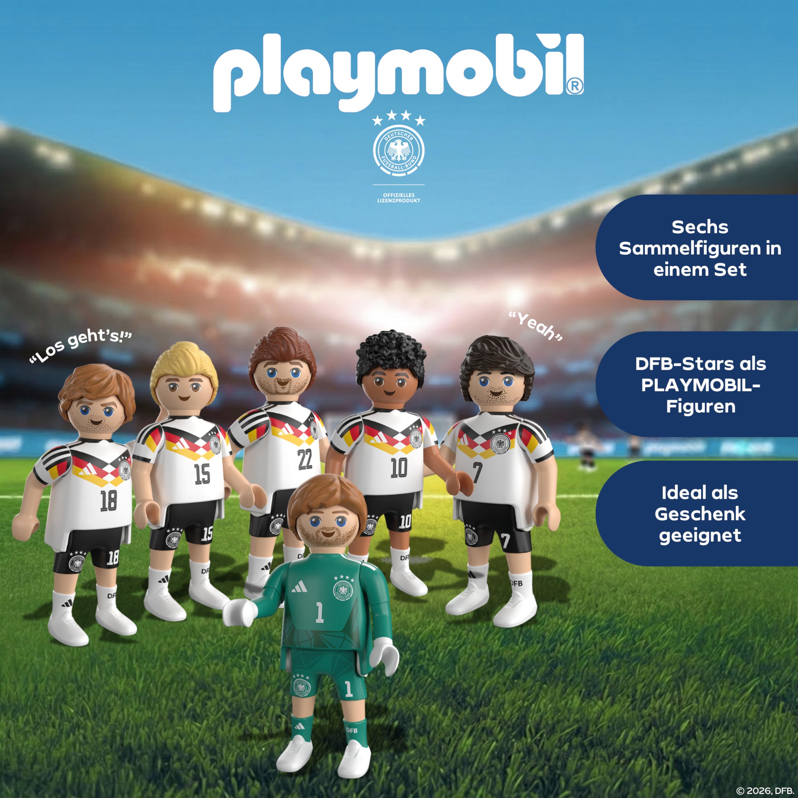 PLAYMOBIL DFB 210450 - Jeu de Joueurs 2 - Figurines de Football