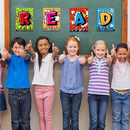 Miniatura 6 de Póster de lectura para decoración de aula para profesores, tablón de anuncios y decoración de pared para preescolar, primaria, escuela secundaria,