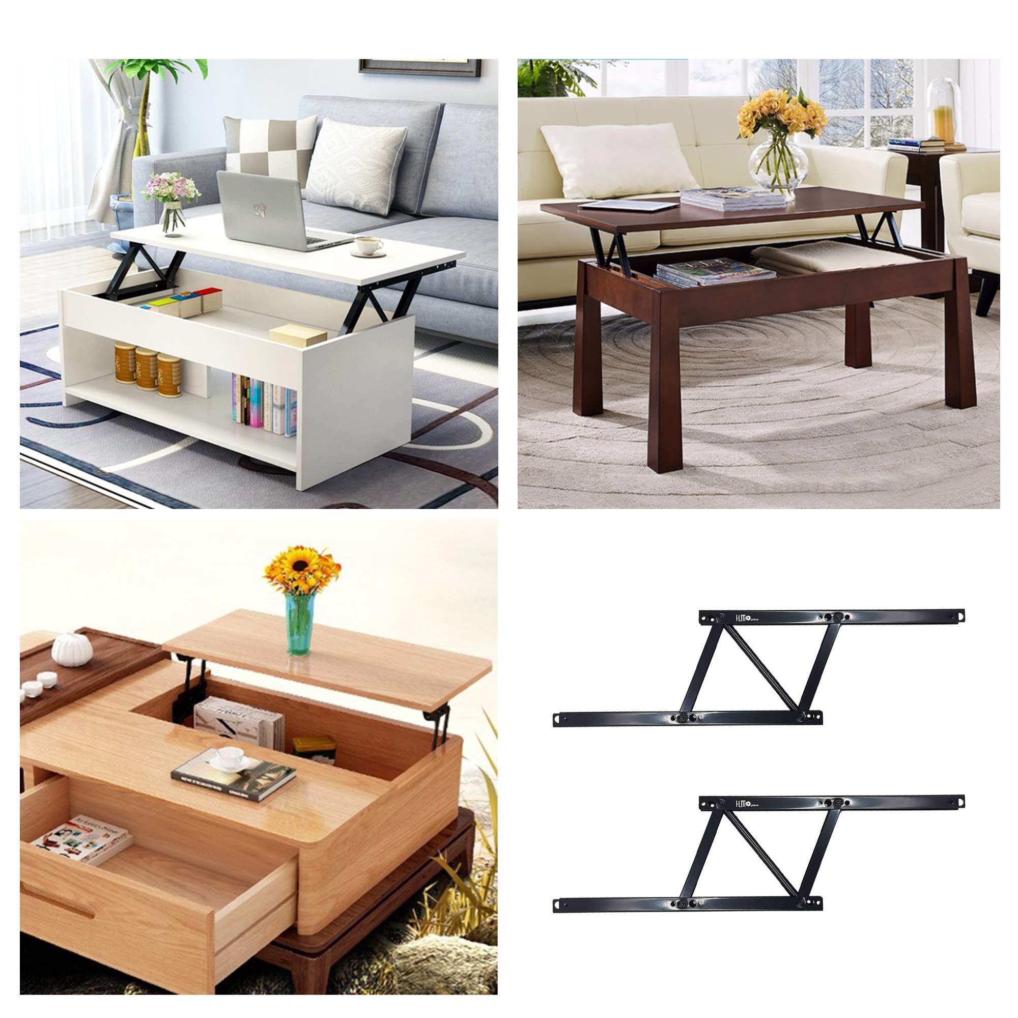 HLMxOptimo Spring Loaded Lift Top Hardware Lift top Table Mechanism