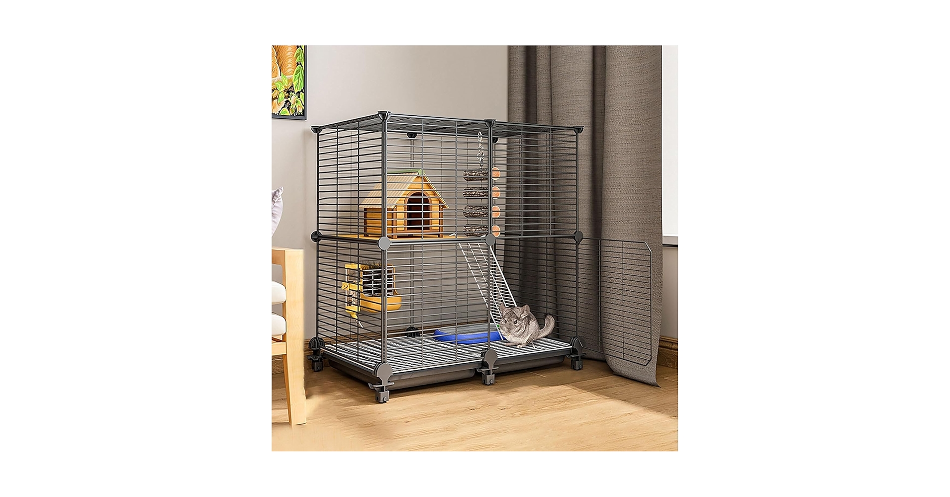 Amazon.co.jp: 猫ケージ屋内、フェレットケージチンチラケージ小動物