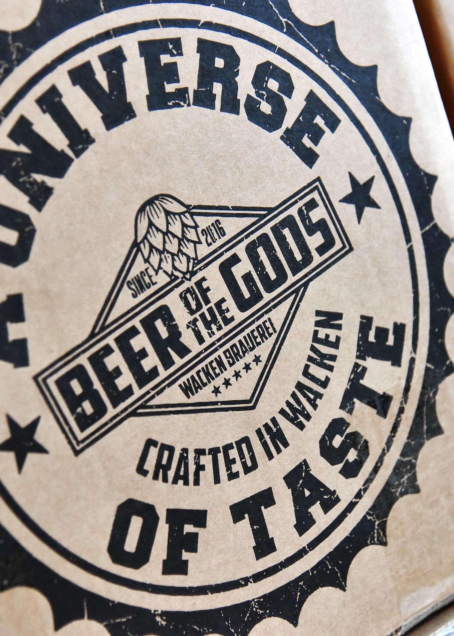 WACKEN BRAUEREI Craft Beer Tasting Geschenkset 5 x 0,33 l verschiedene Sorten + Bierglas BEER OF THE GODS | Eine Handvoll Götter | Viking Craftbeer Set Gift for Men | Wikinger Geschenk Männer