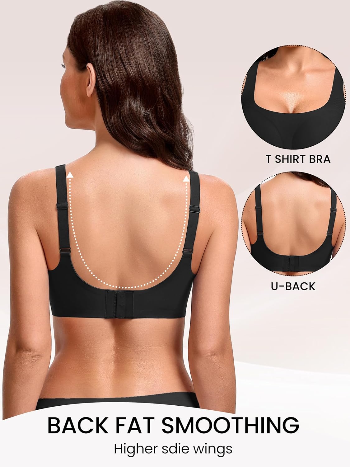 Avidlove Bras for Women Wireless Comfortable Bra Supportive No Underwire Bras Tshirt Push Up Bralettes Jelly Dot Seamless Bra - Image 3