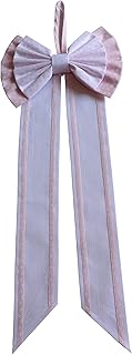 FILET - Arco Nacimiento Recién Nacido con Código en Lienzo Aida para Bordar, Hecho de 100% Algodón, Ideal para Colgar para Anunciar el Nacimiento de una Niña, 100% Made in Italy, Color Rosa