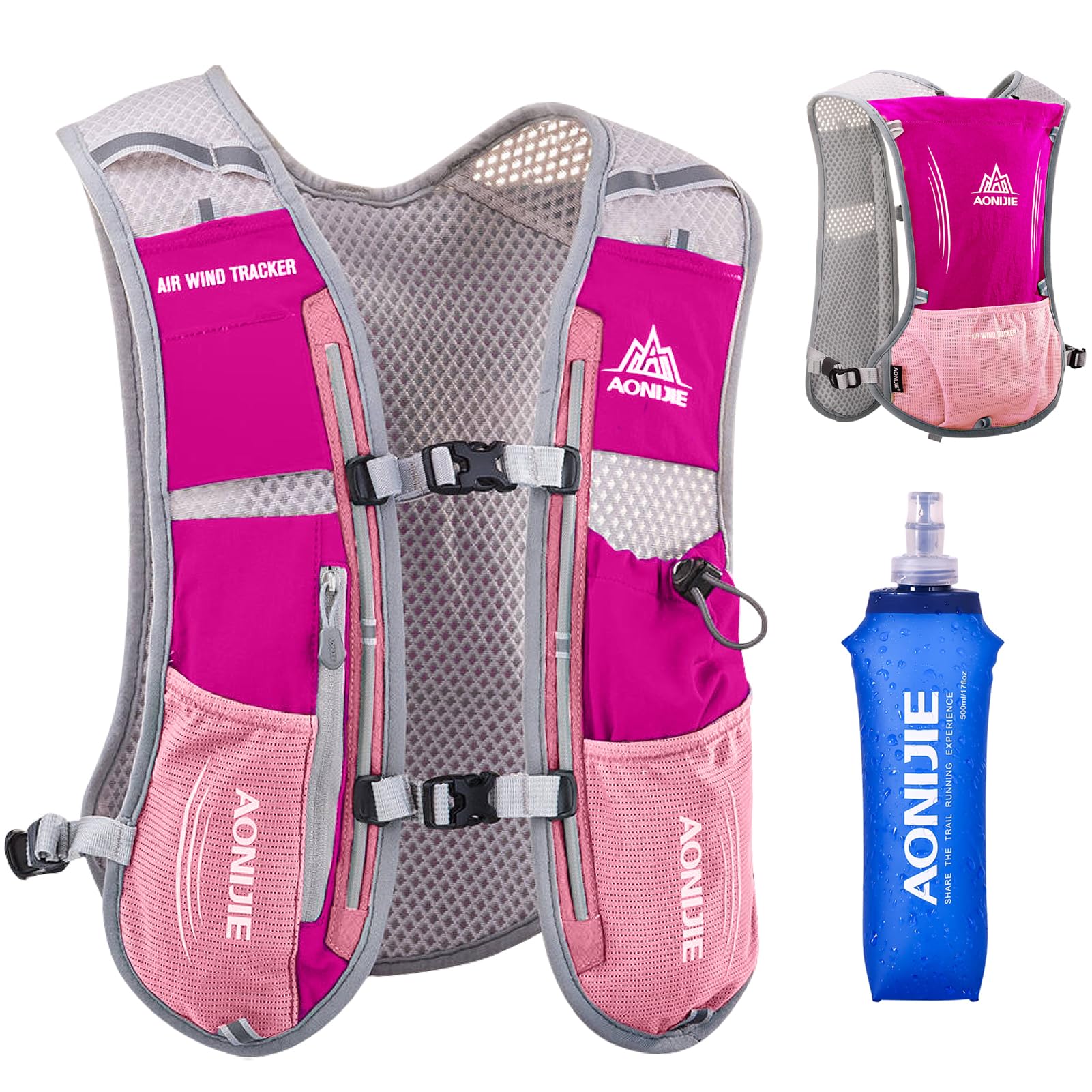 Azarxis Hydration Running Vest Backpack Pack 5L 5.5L for Women and Men Jogging Trail Race Marathon Cycling Hiking
