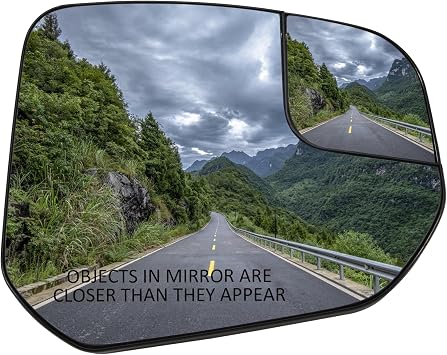 Passenger Side Mirror Replacement for Ford Transit Connect 2014 2015 2016 2017 2018 2019 2020 2021 2022 - Right Side Mirror Glass, Rear View Mirrors Glass with Power Heated