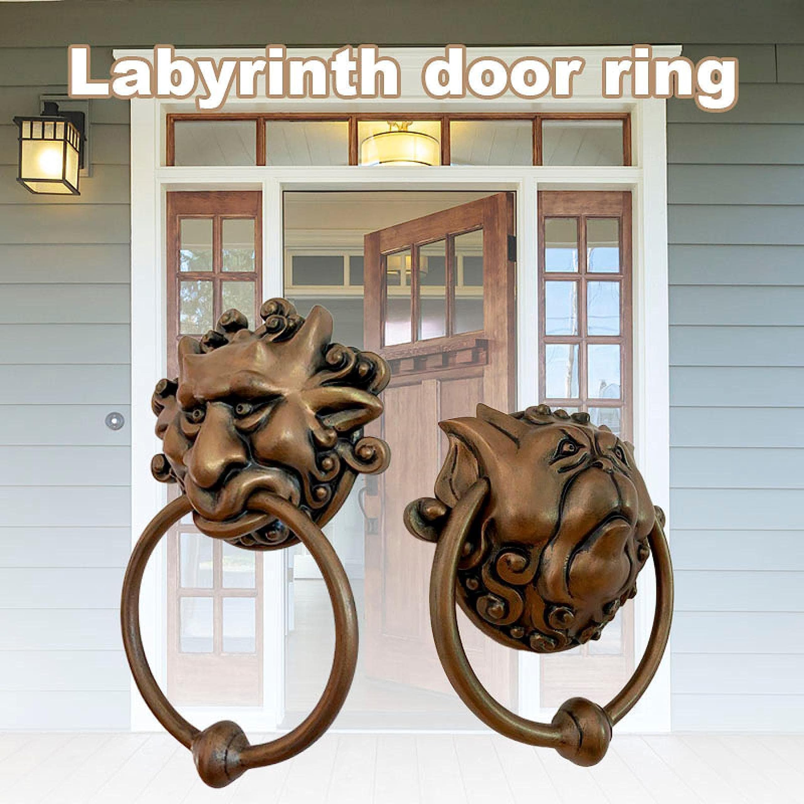 Cast Iron Gothic Wall Hanging Medieval Decor Bell Medieval Dragon Door ...