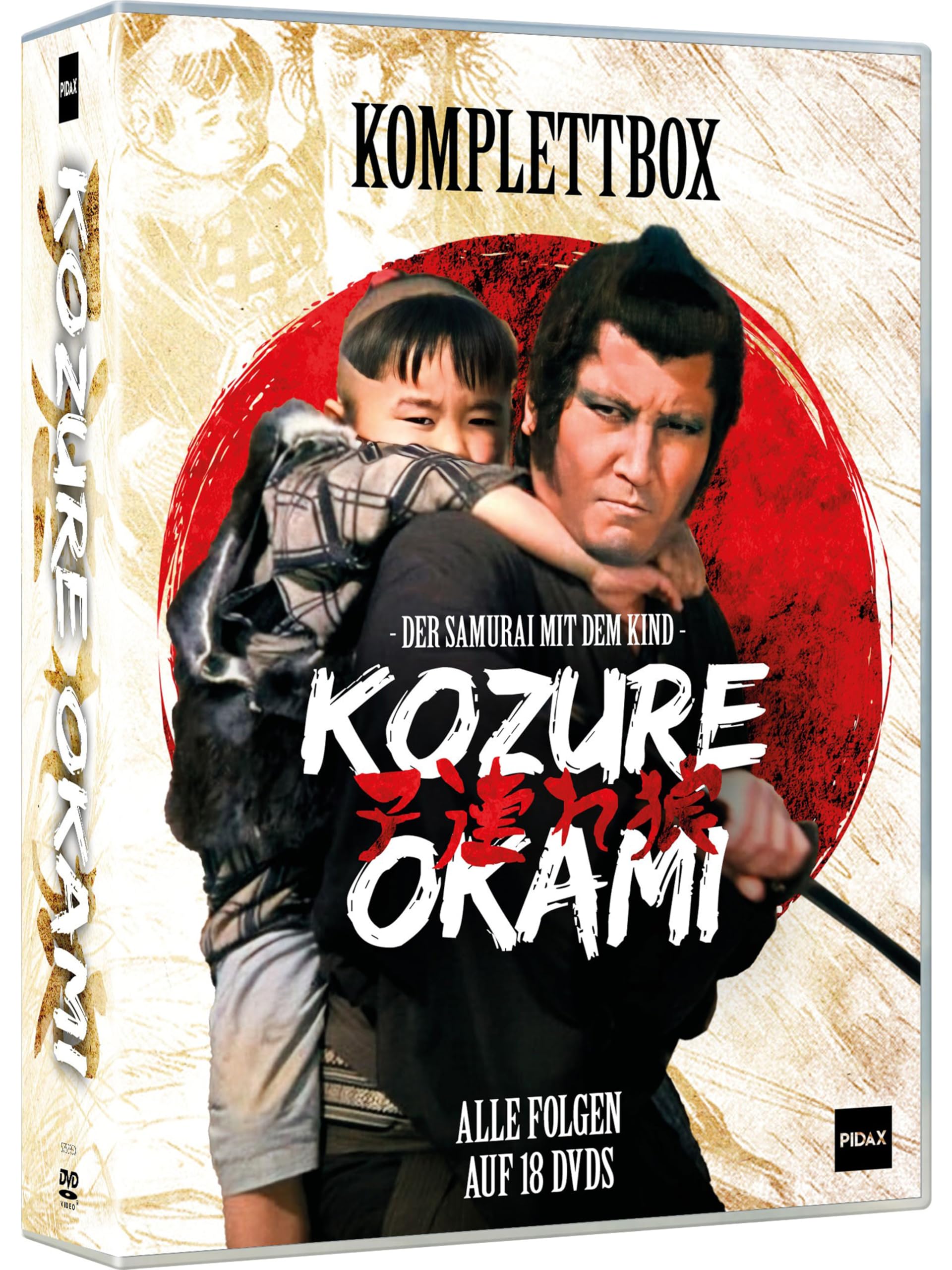 Kozure Okami – Der Samurai mit dem Kind – 78-teilige TV-Kultserie erstmals als vollständige 18 Sammlerbox – Eastern-Klassiker nach dem Manga Lone Wolf and Cub –