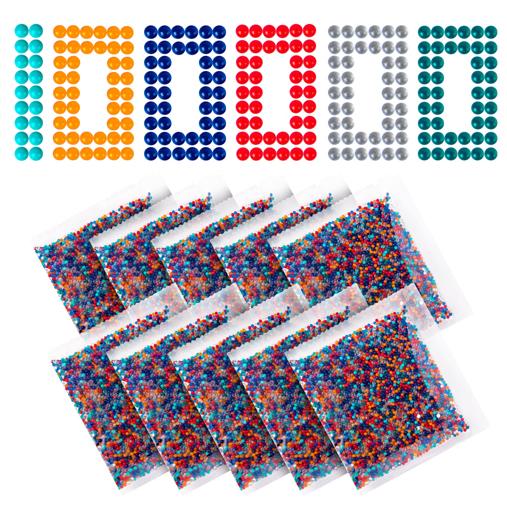 Buy 10 Pack Gel Blaster Ammo, 78 mm(100,000 Pieces) Splatter Ball Ammo