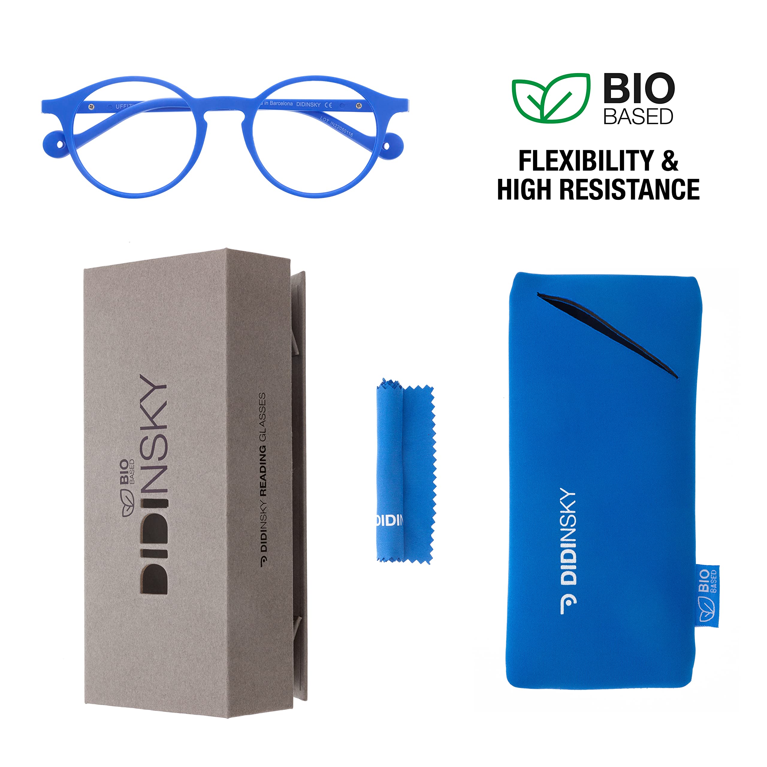 DIDINSKY CherryDIDINSKY readers presbyopia reading glasses anti blue light for men and women. Rubber touch - Image 2