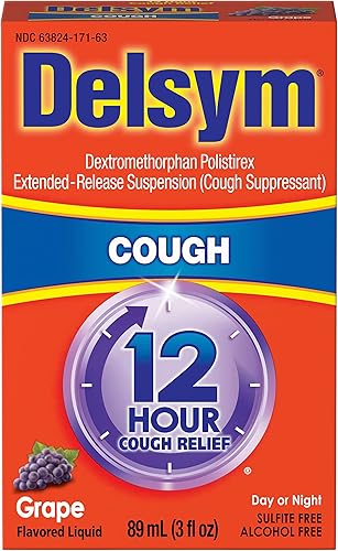 Delsym Líquido supresor de la tos, 3 onzas (uva, adulto), 3 onzas líquidas