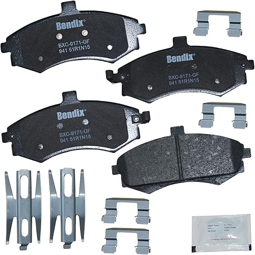 Vista 224 de Bendix Priority1 CFC1035 Pastillas de freno delanteras de cerámica para modelos seleccionados Chevrolet Aveo, Aveo5, Optra, Spark, Spark EV, Pontiac