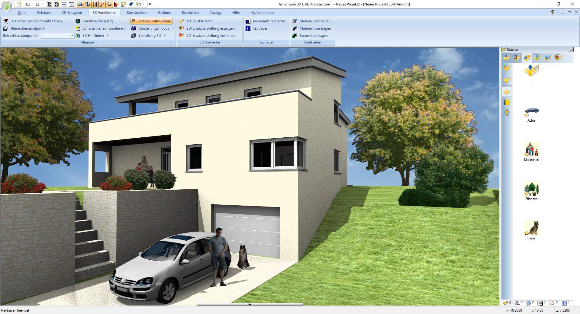 3D CAD 7 Architecture 2D / 3D Architektur-Software, Hausplaner, Grundrisse zeichnen für Windows 11, 10, 8.1, 7
