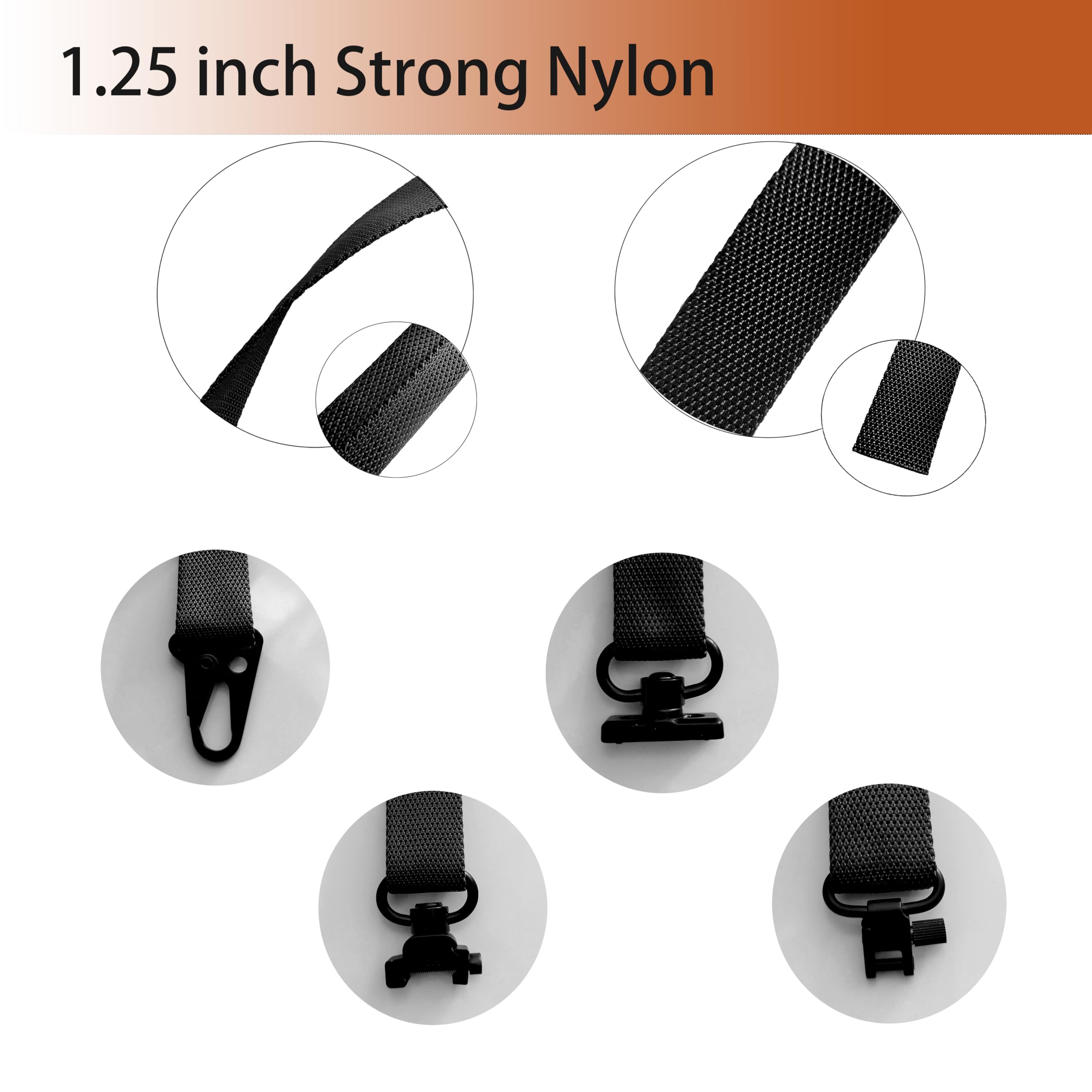 ZJQY Two Point Sling and Sling Strap for Hunting Outdoor