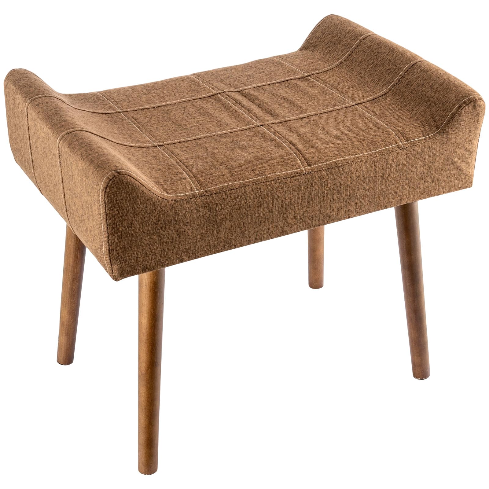 GREENSAPPIRE Elegant Upholstered Vanity Stool Dressing Chair for Makeup
