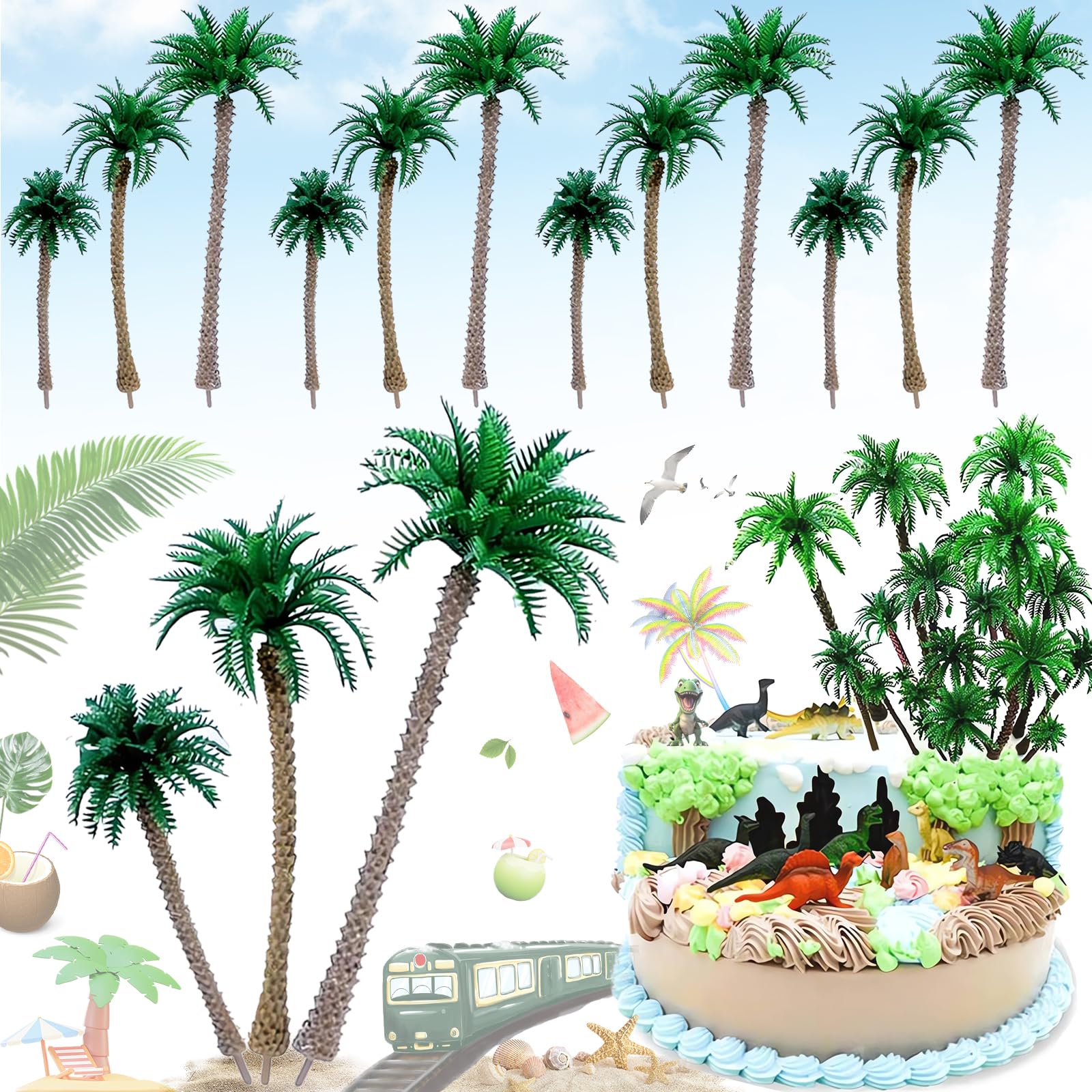 Duyteop 15 Stck Landschaft Miniatur Kokospalmen, Kunststoff Kokosnuss  Palme, Knstliche Kunststoff Modelle Bume, Mini Palme Kokosnuss  Kunststoff, Palmen Diorama Modelle, fr DIY Kuchen, Gartendeko : Amazon.de:  Spielzeug