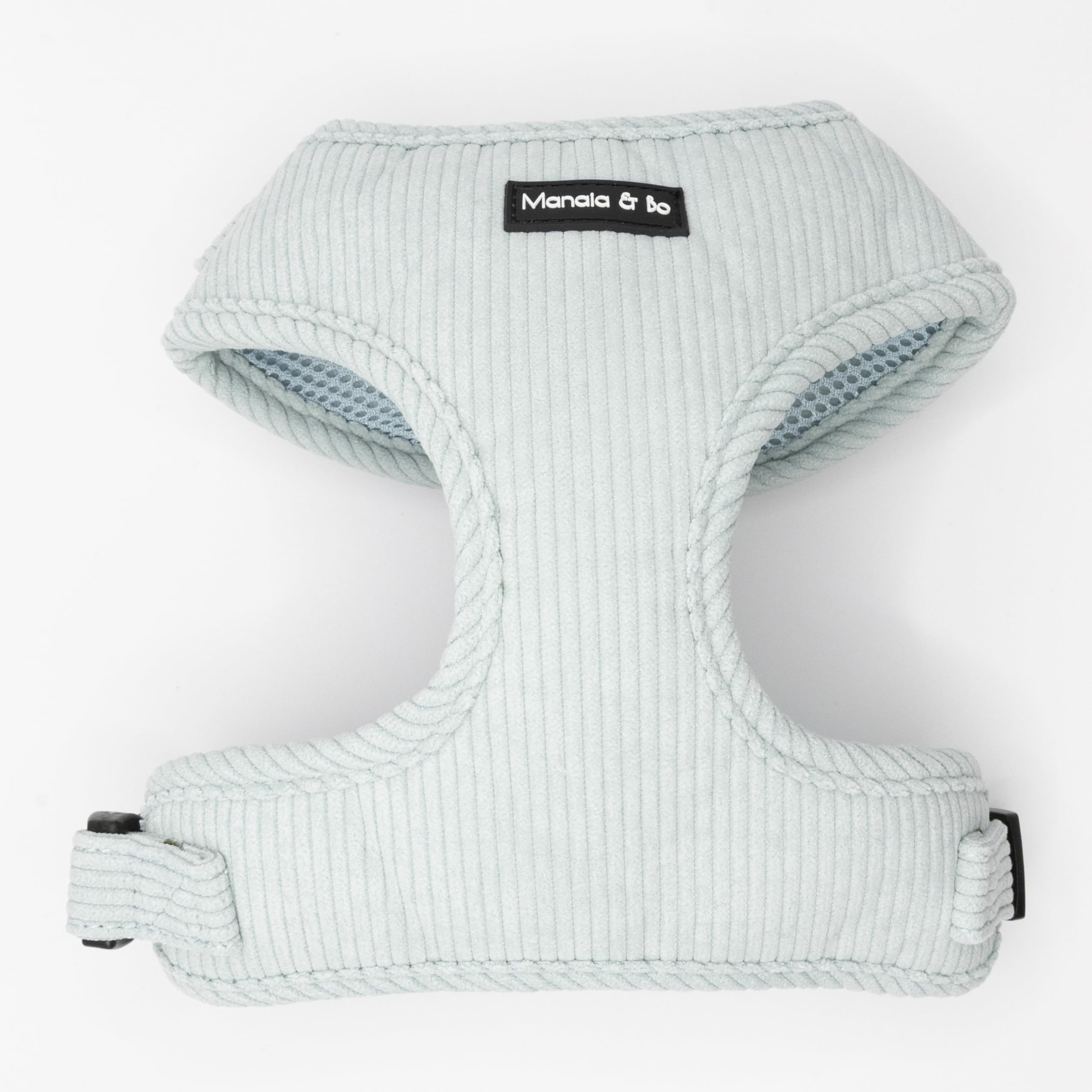 Premium Quality Adjustable Aqua Cord Dog Harness Vest with Black Fastenings | Neck: 29-36cm, Chest: 36-48cm (Extra Small, Harness Only) โ image 1