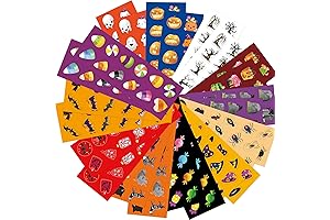 120 Sheets Halloween Small Stickers for Kids, 1440PCS Halloween Mini Stickers Assortment