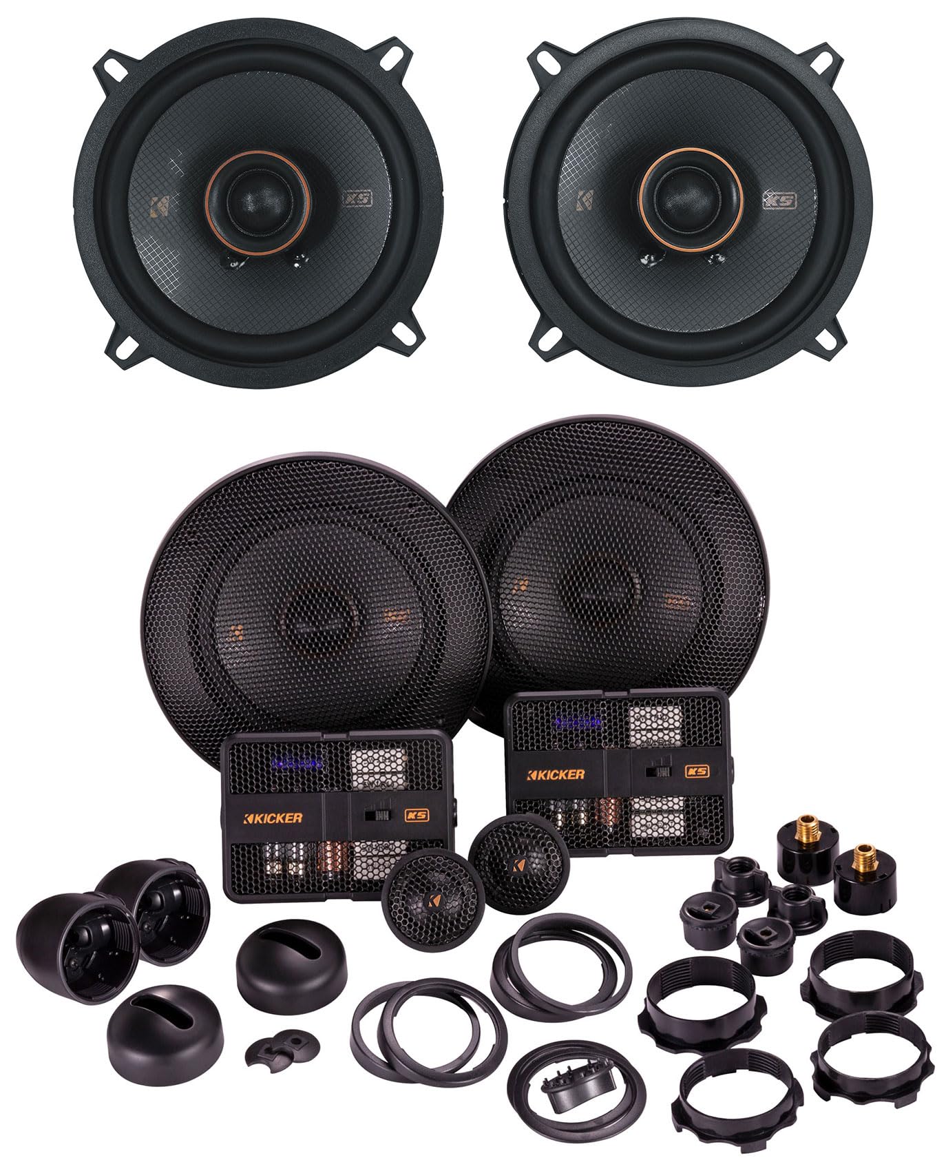 Amazon.com: Audiosavings Bundle: (1) Pair Kicker 51KSC504 5.25