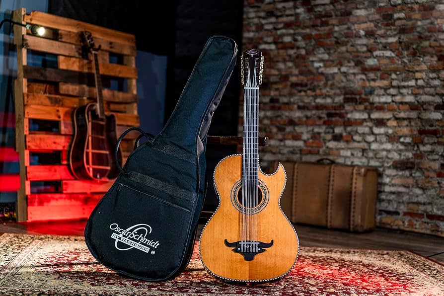 Amazon.com: Oscar Schmidt OH52SE Solid Cedar Top Bajo Sexto