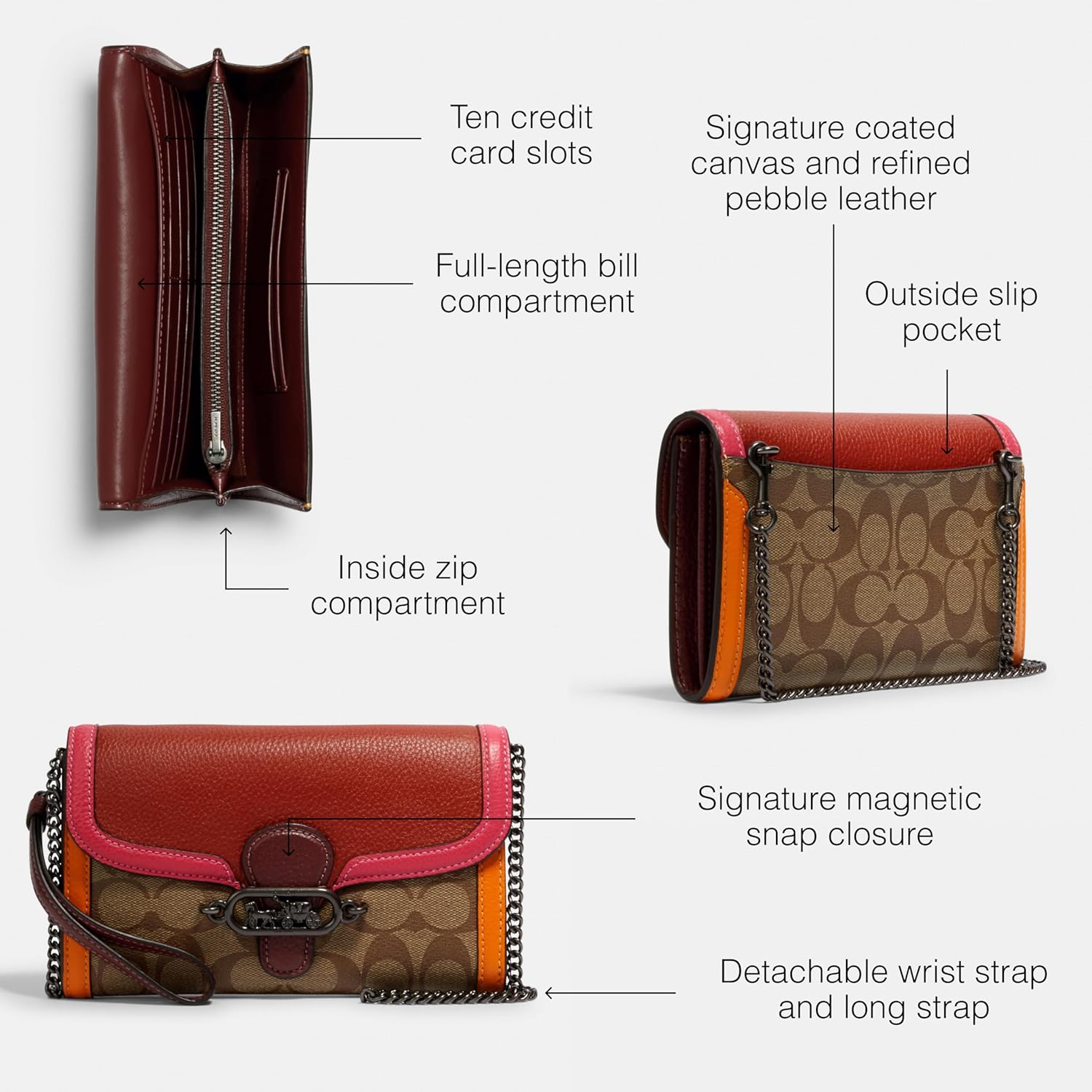 Coach Chain Crossbody - Image 3