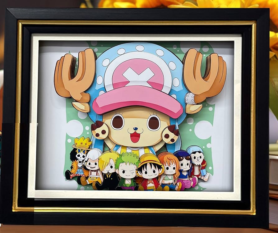 Amazon.co.jp: ワ.ン.ピ.ー.ス アニメ 手彫りの 3D立体壁掛け絵画 浮遊