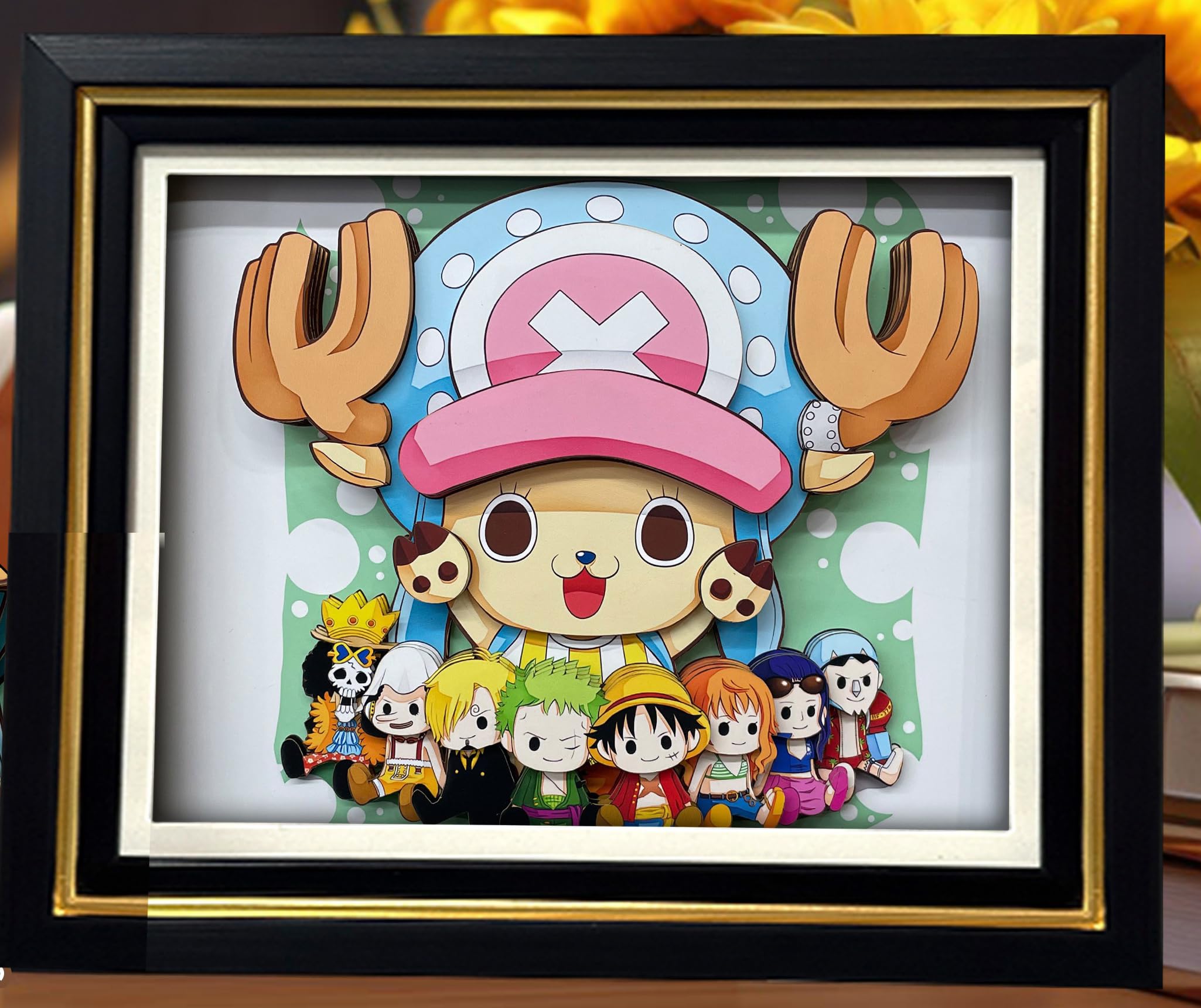 Amazon.co.jp: ワ.ン.ピ.ー.ス アニメ 手彫りの 3D立体壁掛け絵画 浮遊