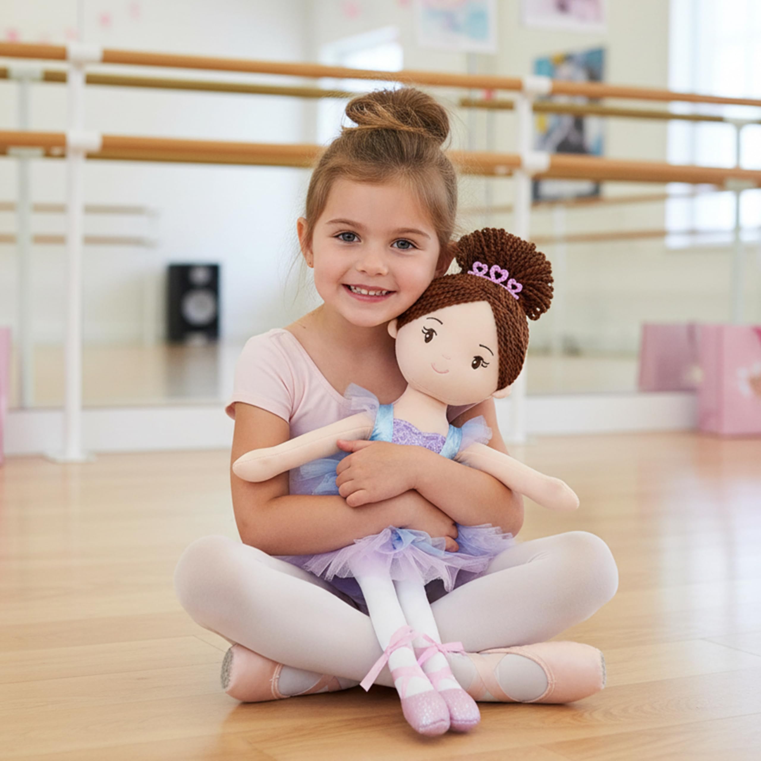 Amazon.com: June Garden 16” Ballerina Doll Bella – Soft Plush