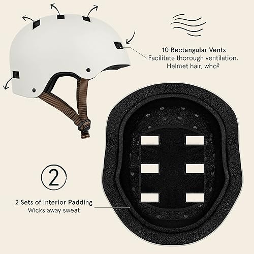 Miniatura 7 de Retrospec Apollo - Cesta de bicicleta + casco de bicicleta Retrospec Dakota para adultos