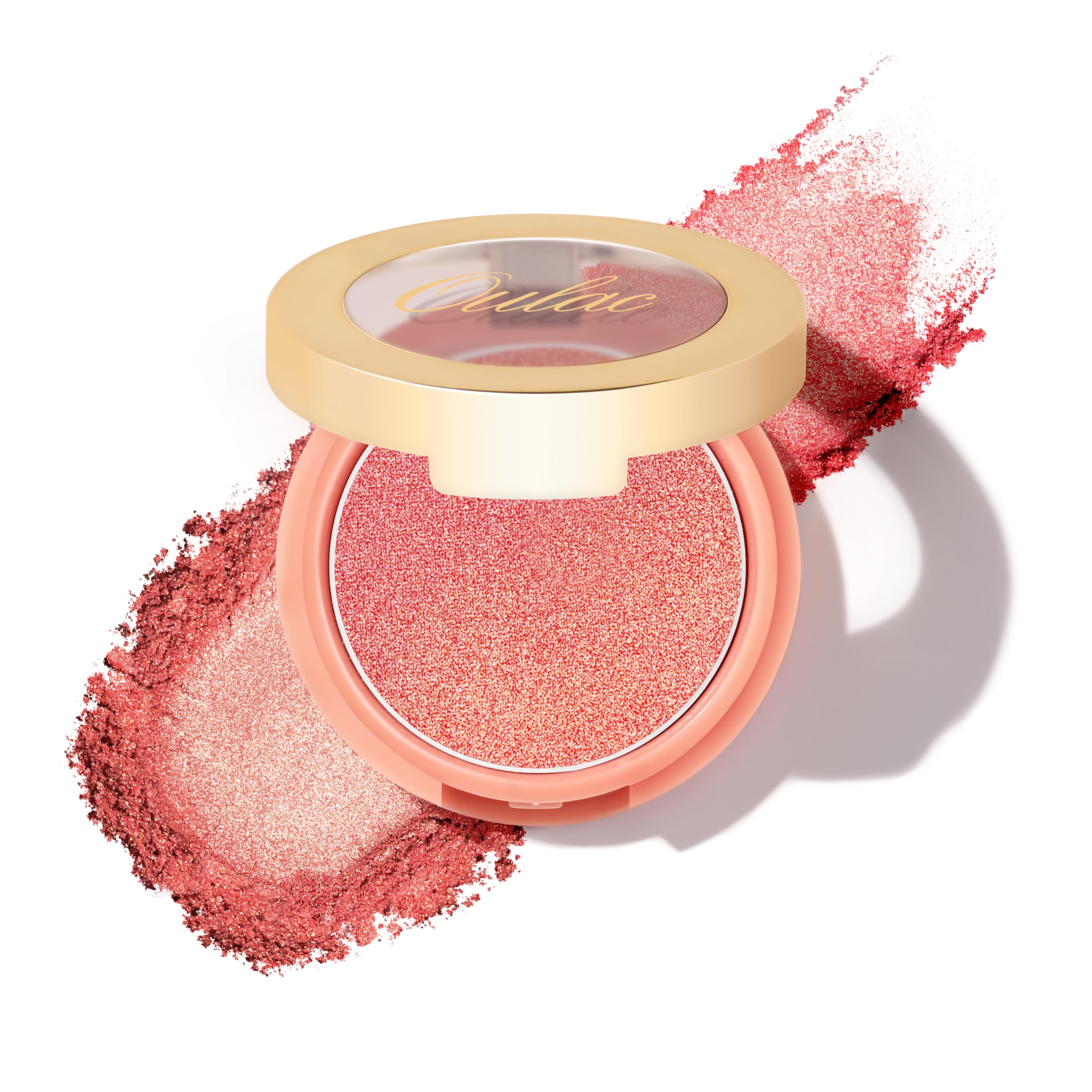 Illuminlator Blusher for Cheeks Make up, Coral Blush Power Suitable for Light Tone Skin, Long-Lasting Fade & Sweat Resistant, Vegan&Cruelty Free, F03 Sweet Date