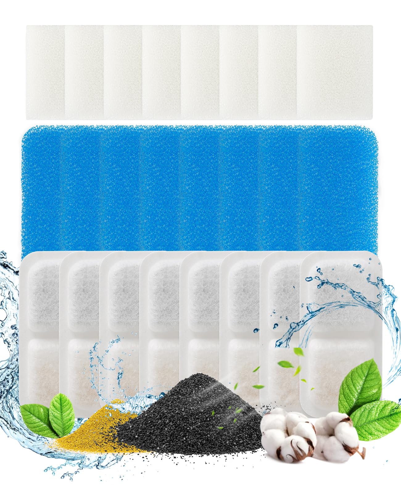 oneisall Fontana per gatti, Acero Inoxidable, 2L Bebedero para gato, Bebedero para gato super silencioso con ventana de nivel de agua, 3 filtros de carbón activado